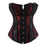 Burlesque Lace Overlay Sweetheart Strapless Outerwear Corset Black