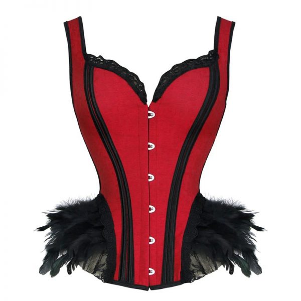 feather corset top