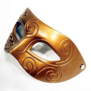Gold Mens Masquerade Mask