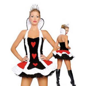 Clearance! Deluxe Queen of Hearts Costume with Tiara