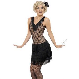 Women's Black Flapper Costume