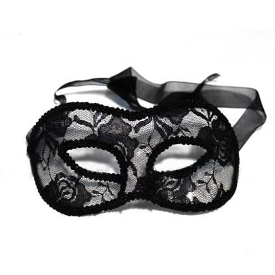 black lace masquerade dress